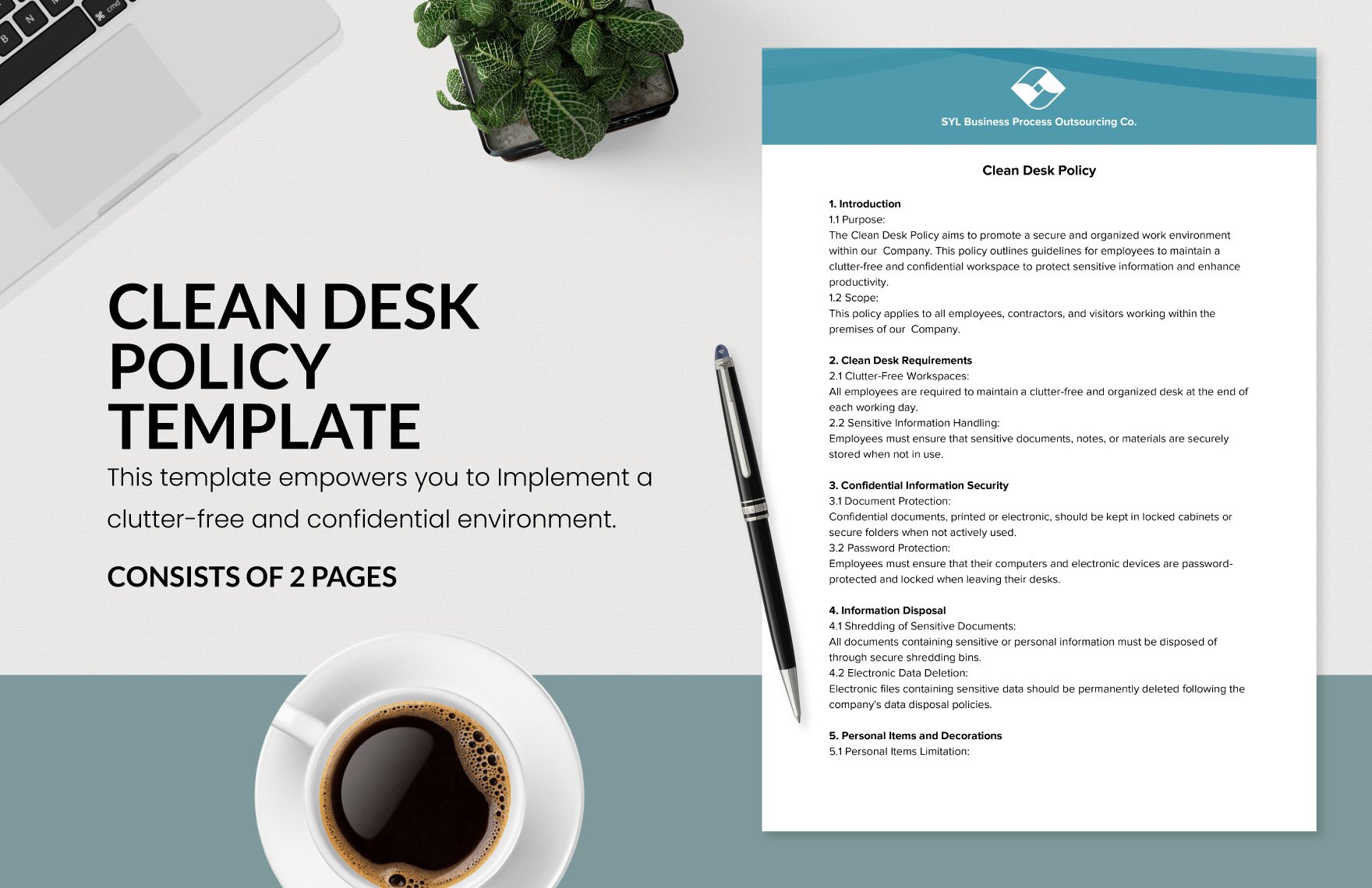 Free Clean Desk Policy Template