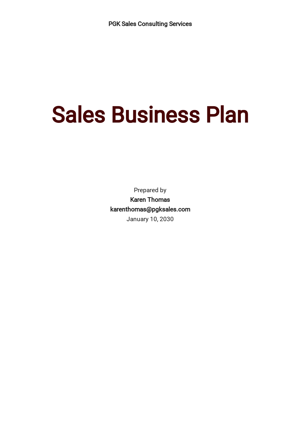 6+ FREE Sales Business Plan Templates [Edit & Download]