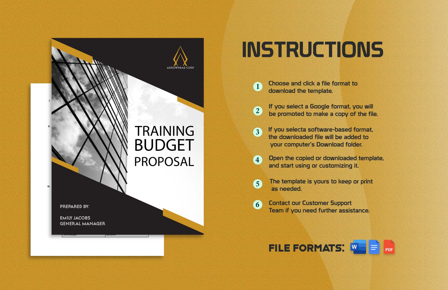Training Budget Proposal Template