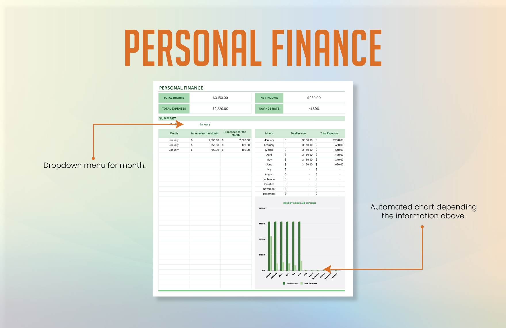 Personal Finance Template