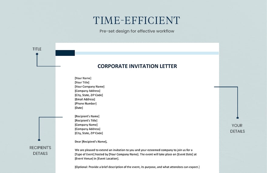 Corporate Invitation Letter