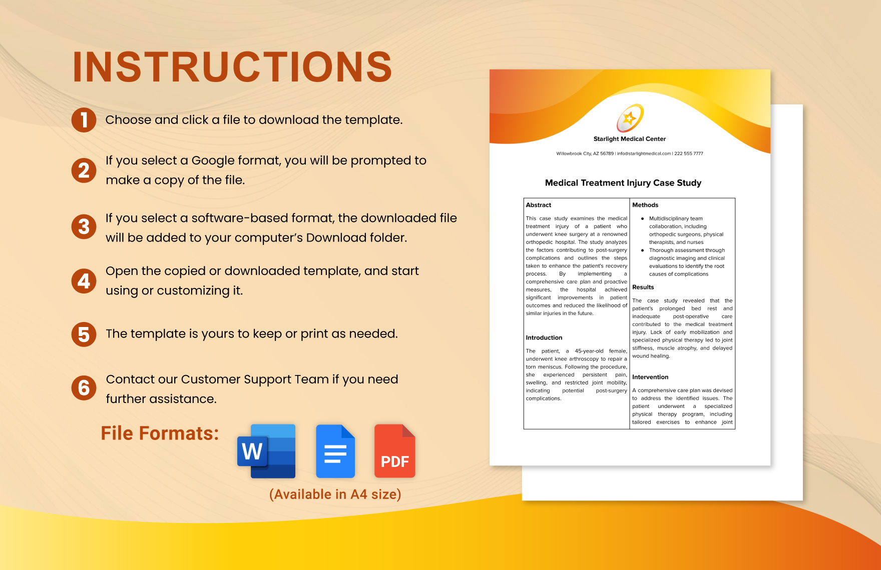 Medical Treatment Injury Case Study Template