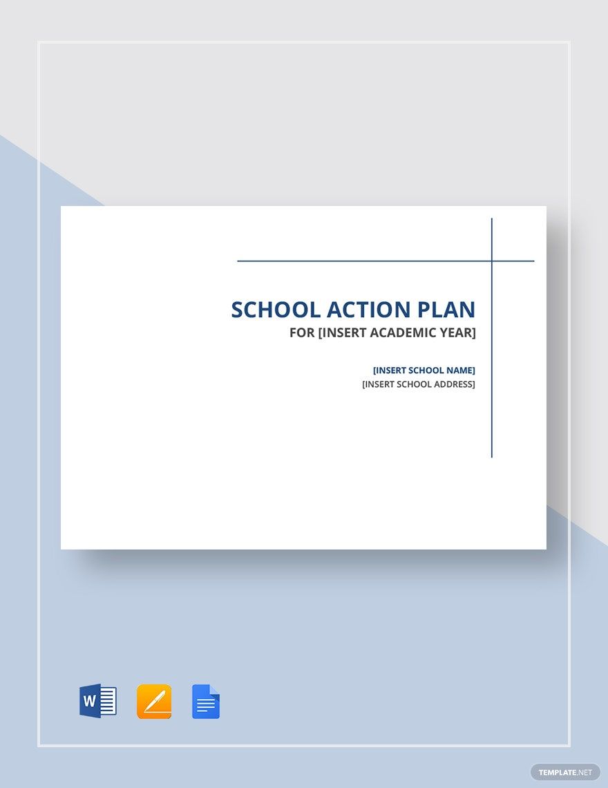 School Action Plan Template Download In Word Google Docs Apple 