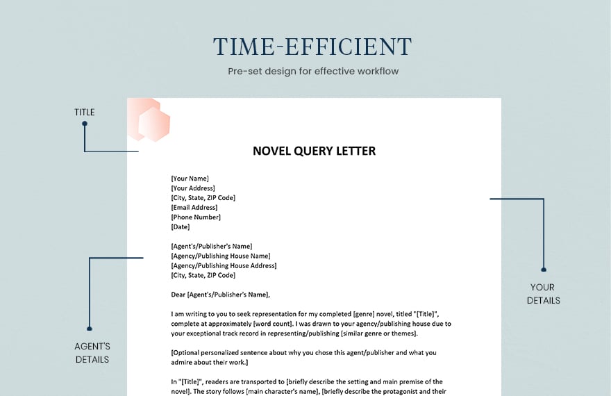 Novel Query Letter in Word, Google Docs, Pages - Download | Template.net