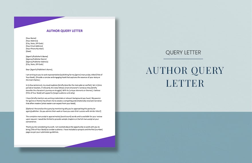 Author Query Letter