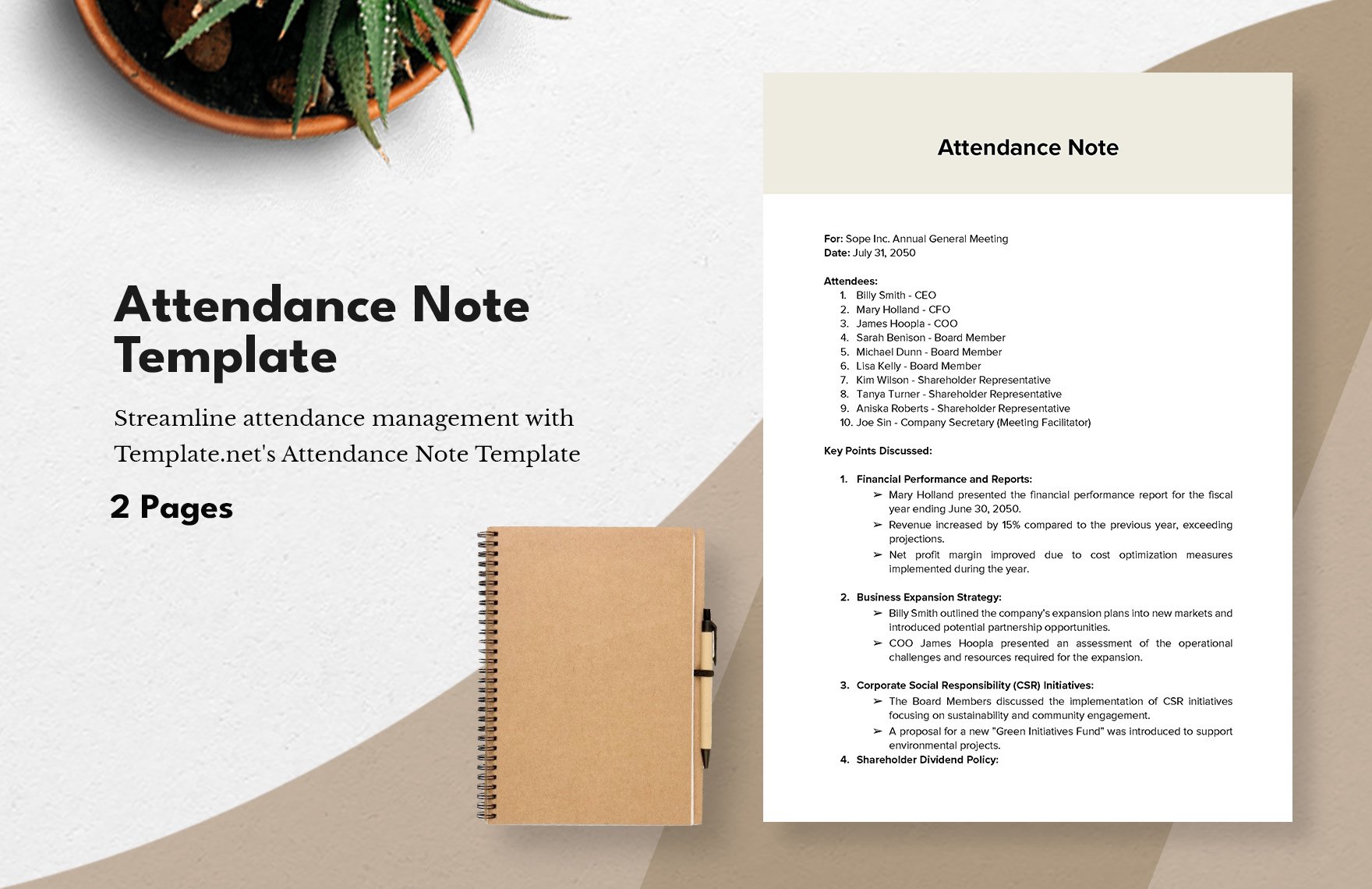 attendance-note