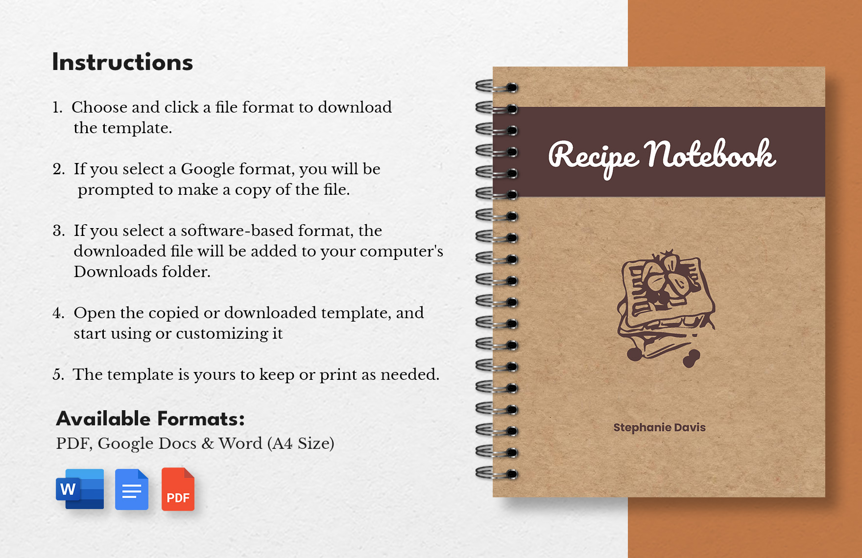 Recipe Notebook Template