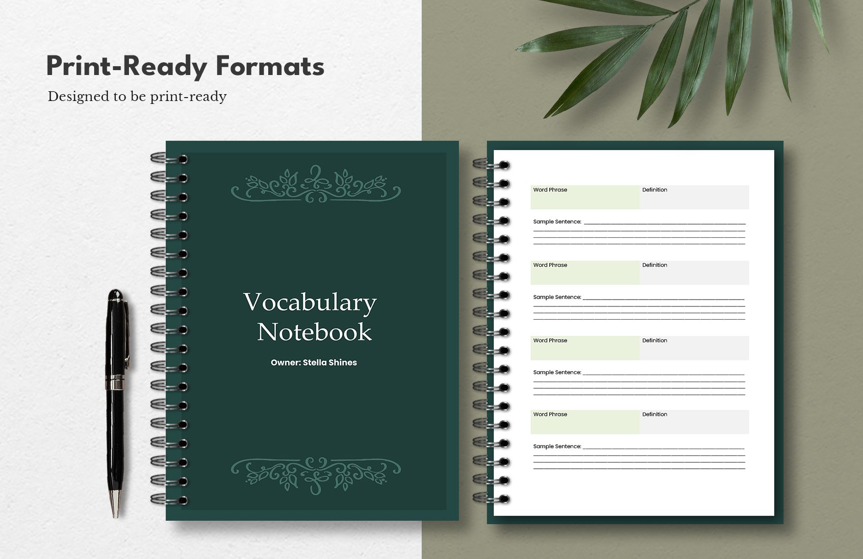 Vocabulary Notebook Template Download in Word, Google Docs, PDF