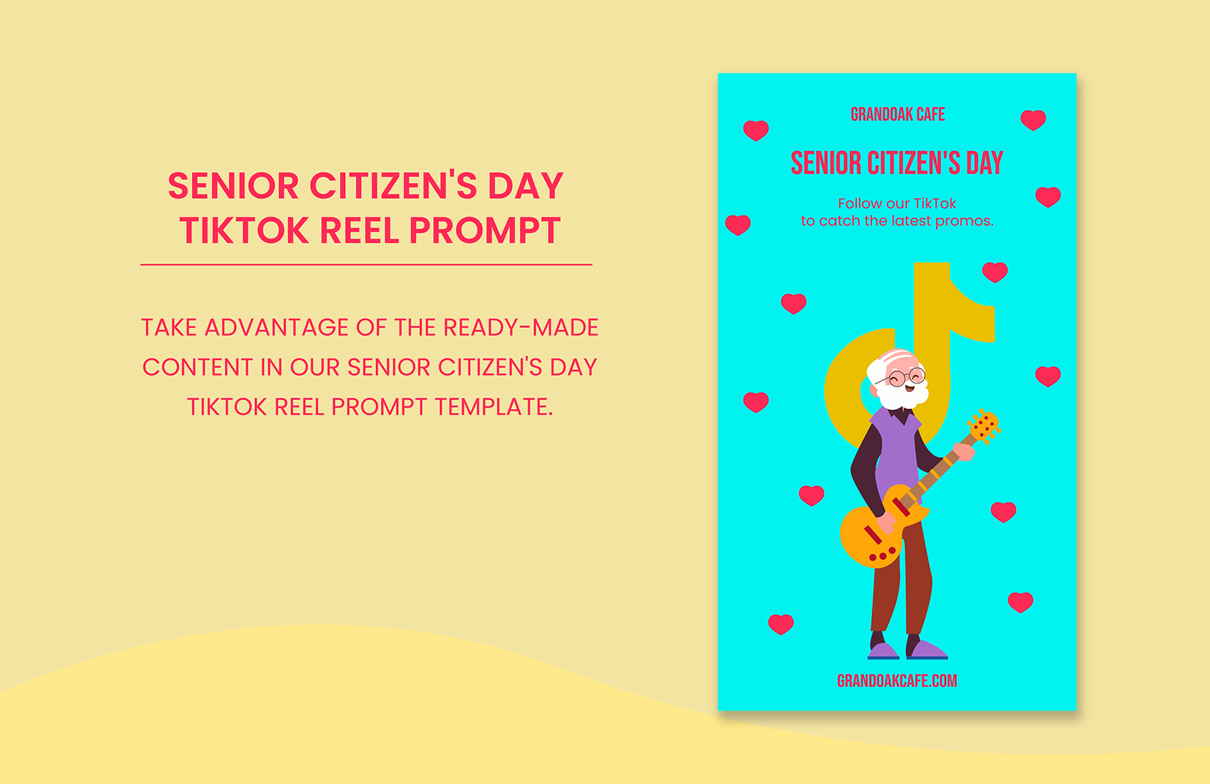 Senior Citizen's Day Tiktok Reel Prompt Template