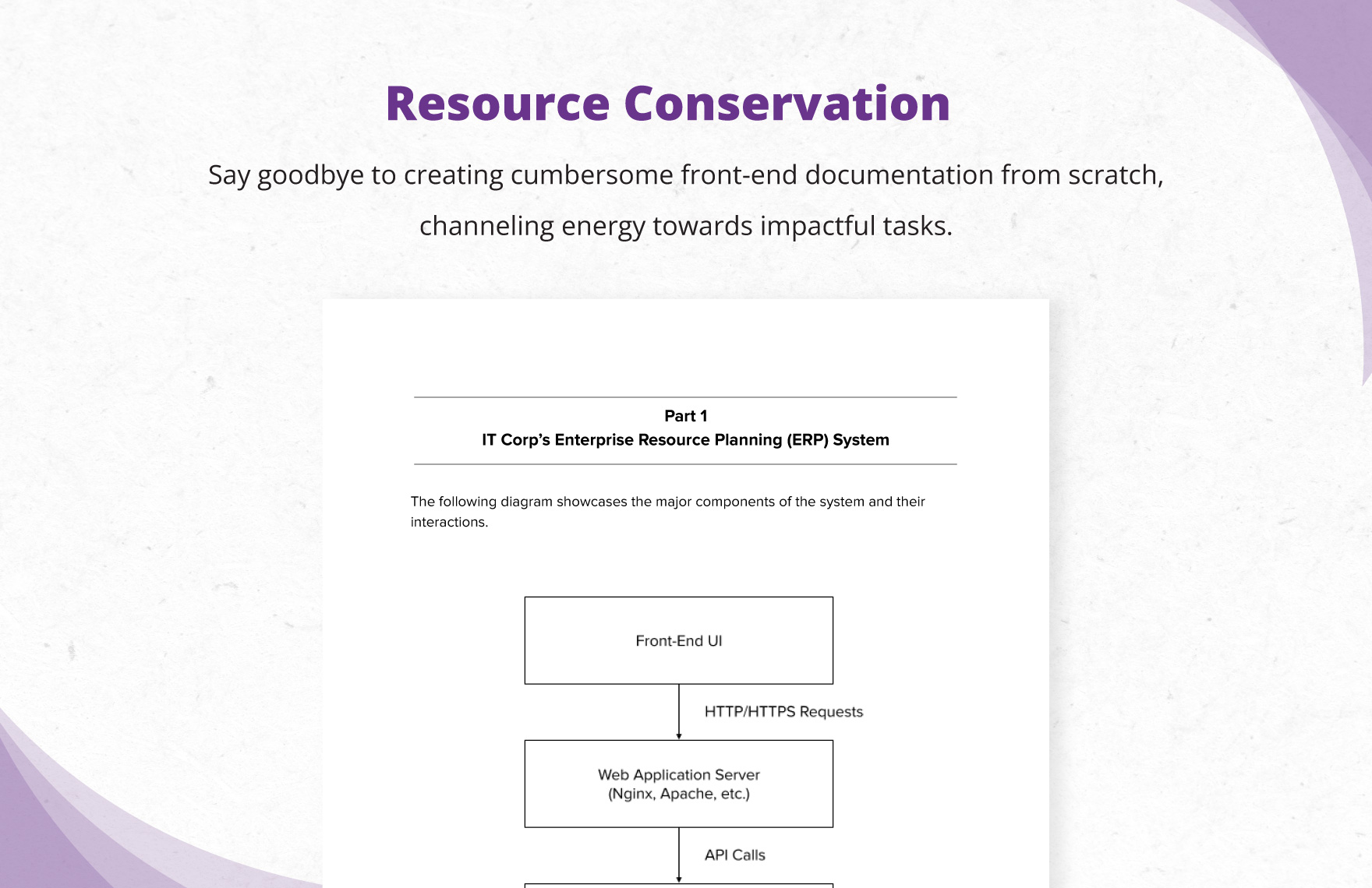 IT Back-End Architecture Documentation Template