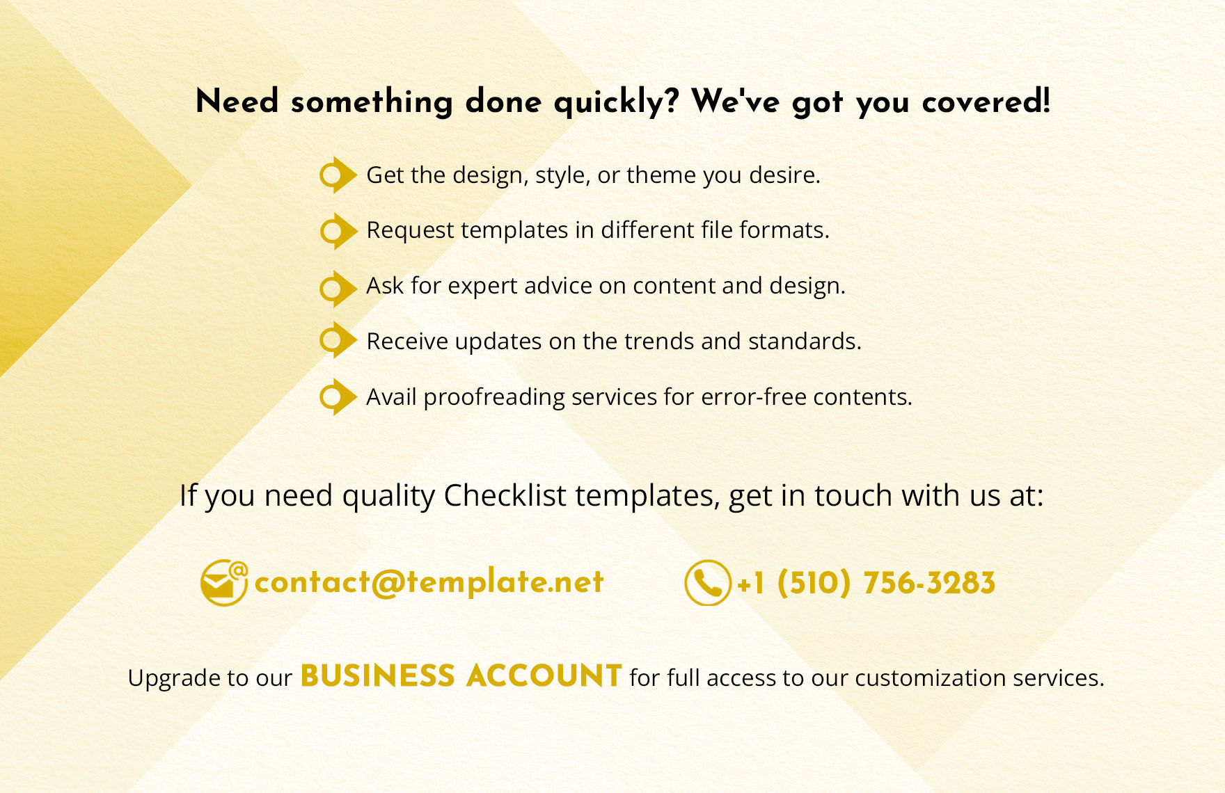 IT Service Business Planning Checklist Template