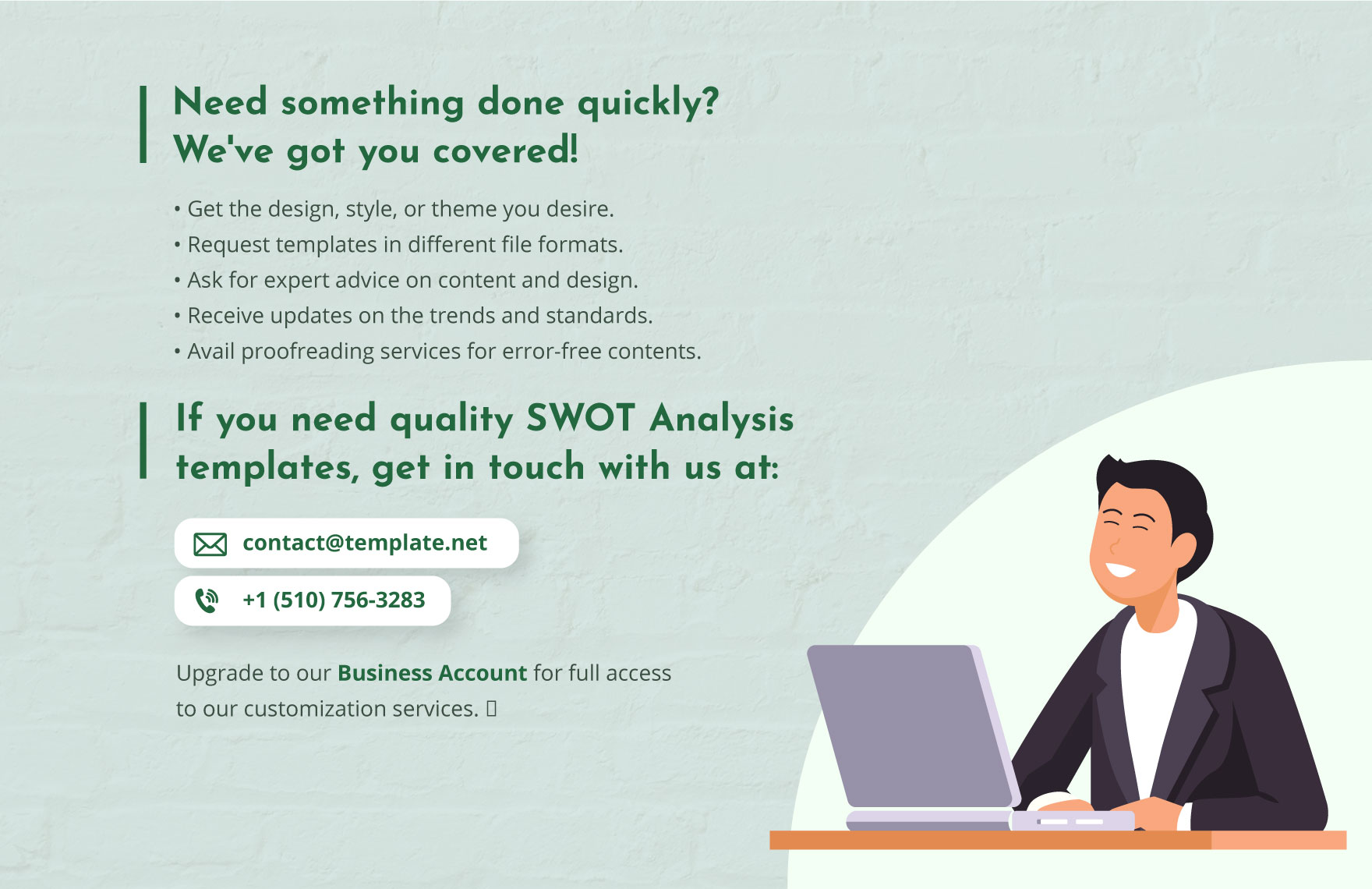 IT Cybersecurity Consulting SWOT Analysis Template