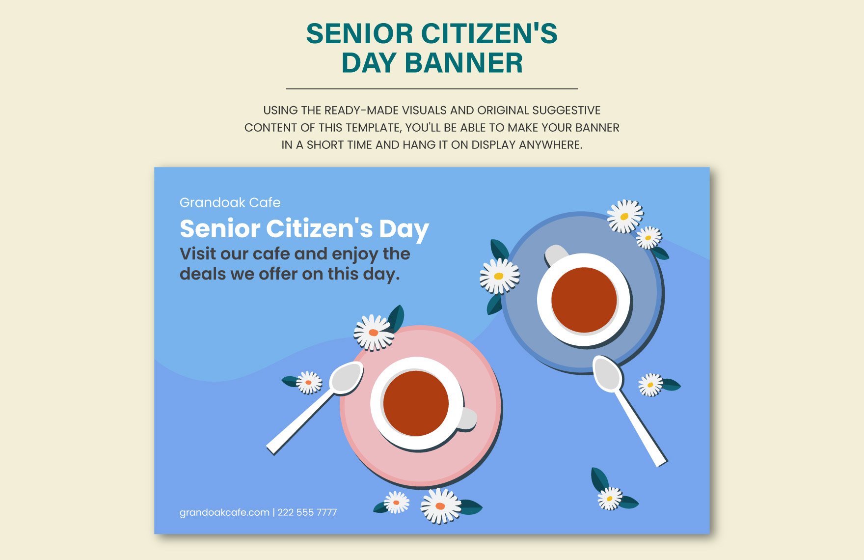 Free Senior Citizens Day Banner Template