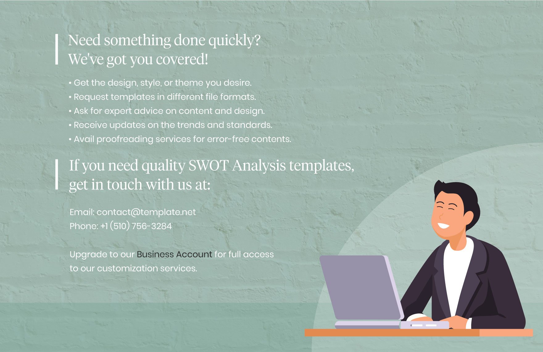 IT Network & Infrastructure Consulting SWOT Analysis Template