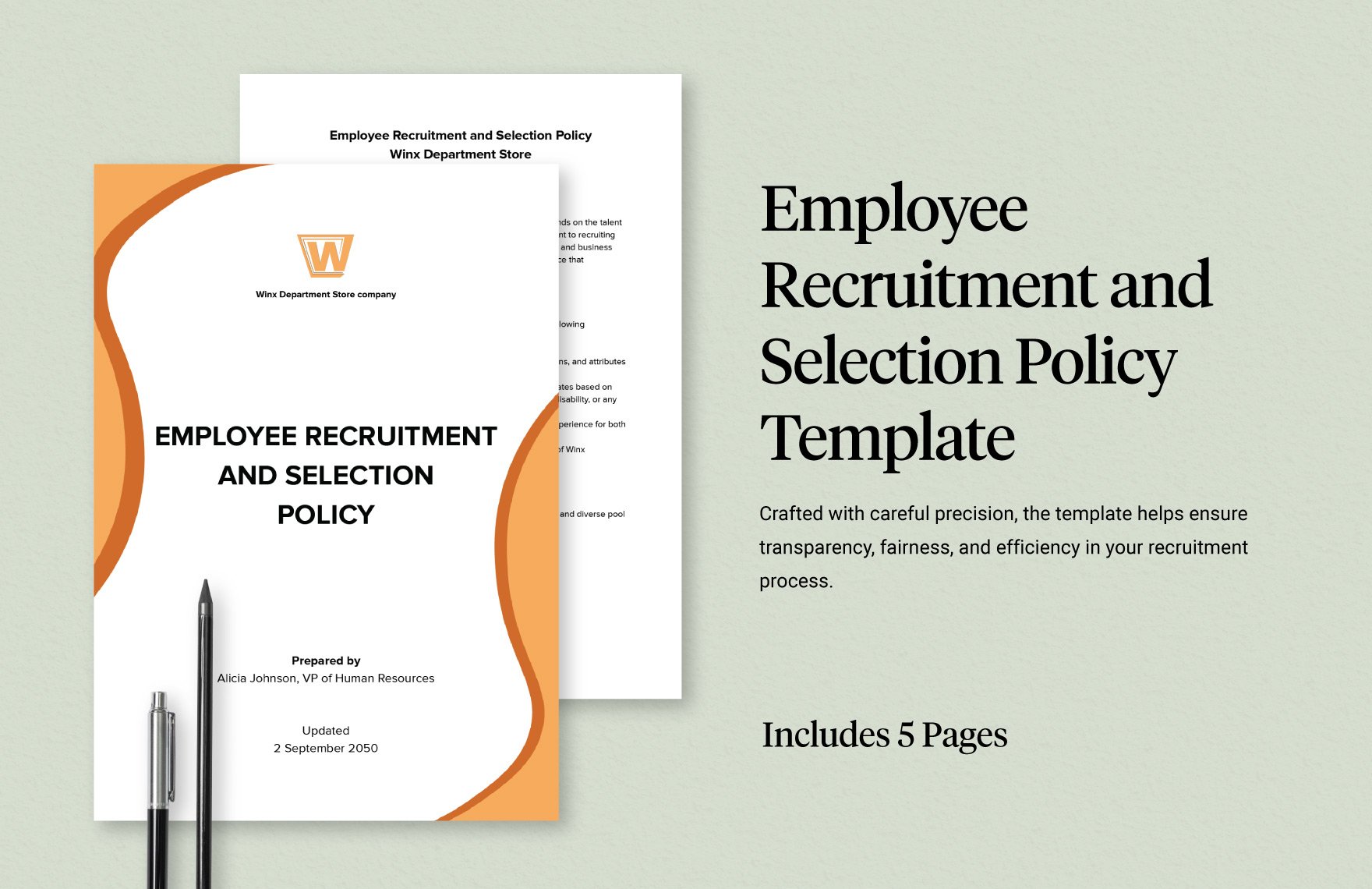 Employee Recruitment and Selection Policy Template in Word, Google Docs, PDF