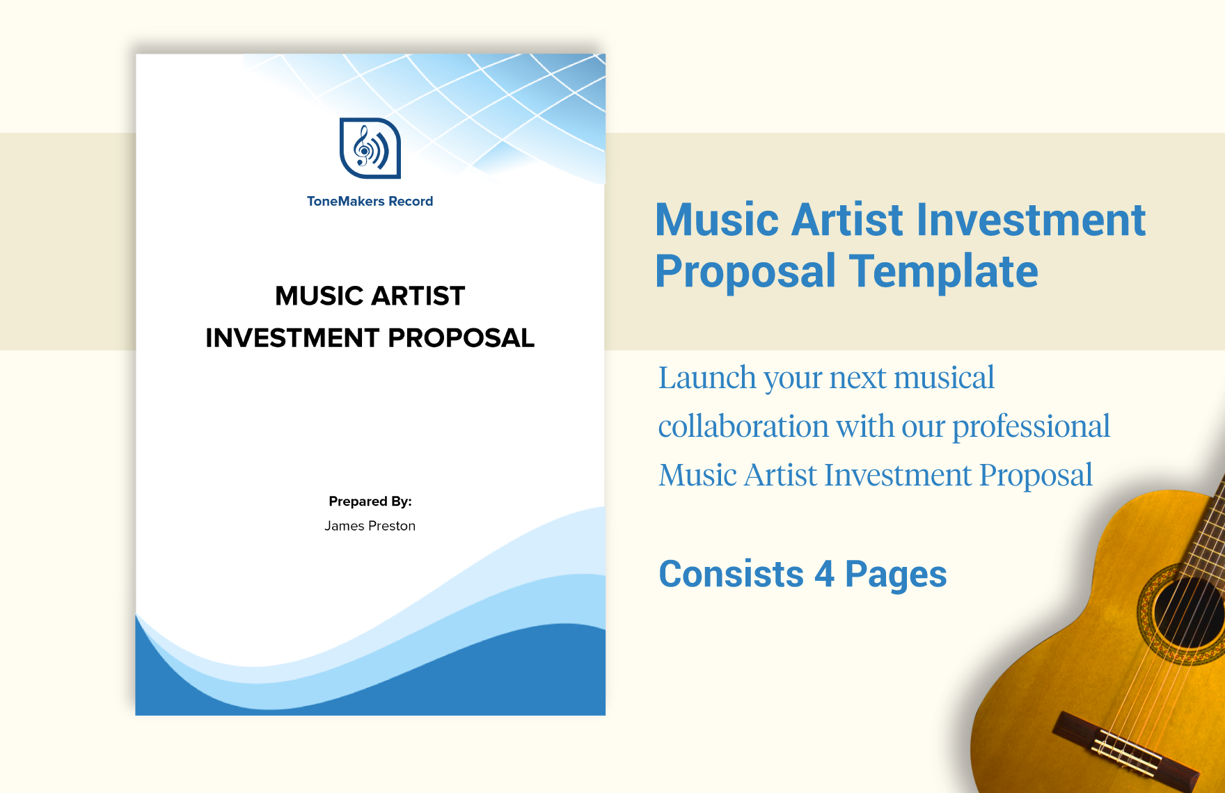 Music Artist Investment Proposal Template