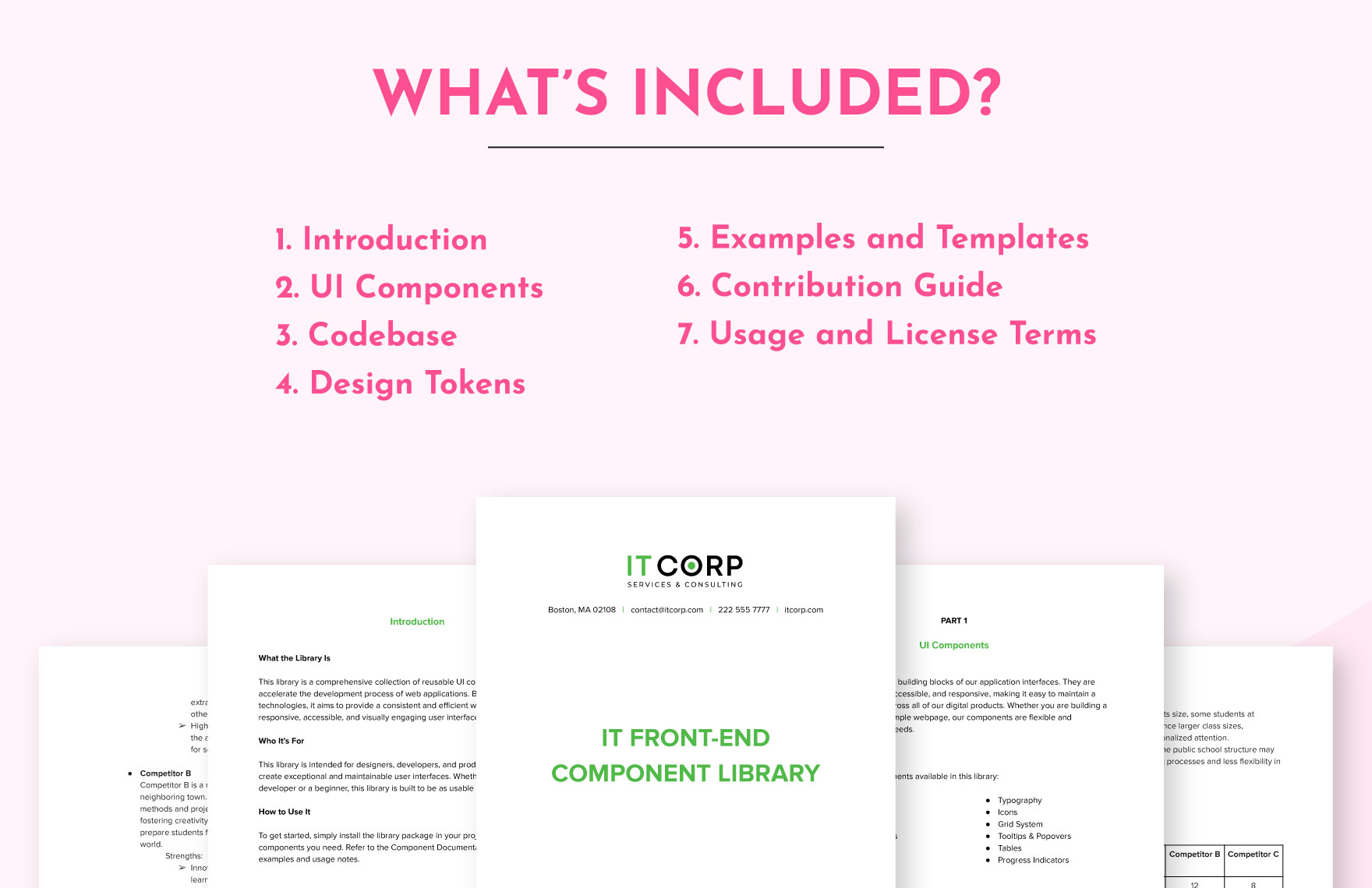 IT Front-End Component Library Template