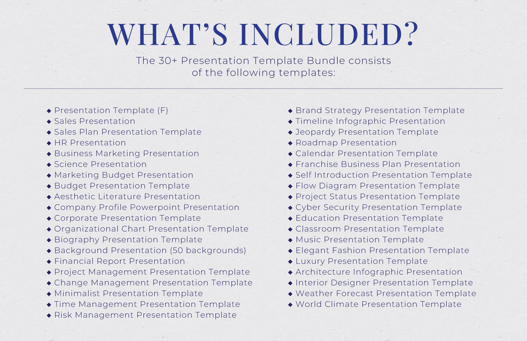 30+ Presentation Template Bundle