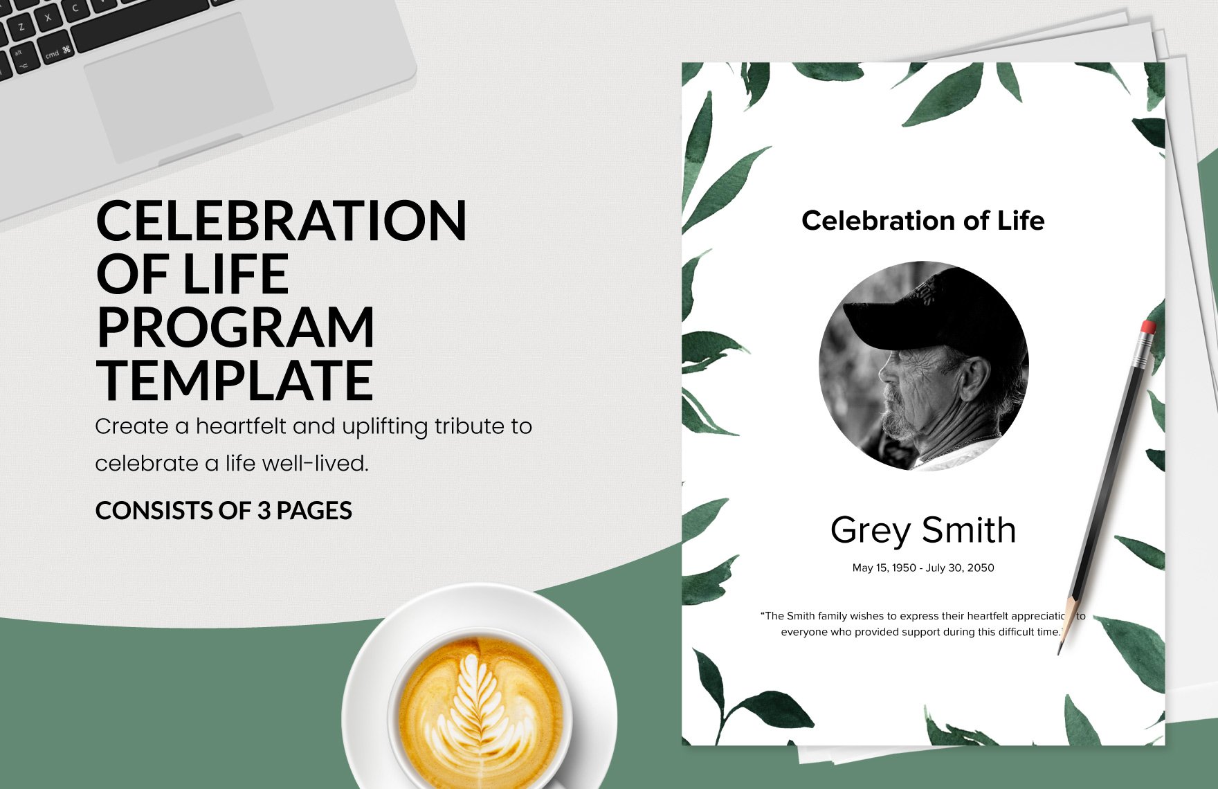 Celebration of Life Program Template