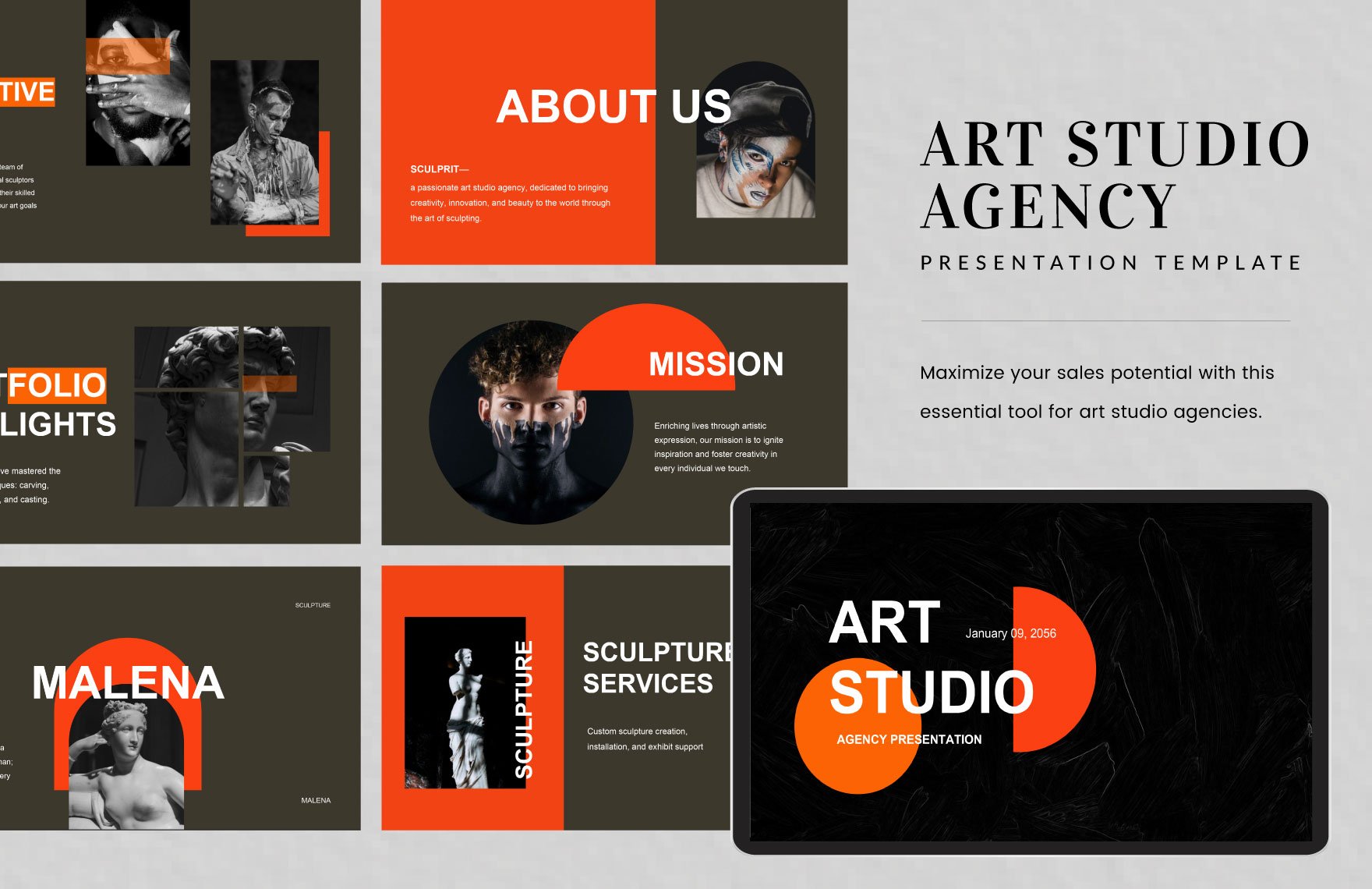 Art Studio Agency Presentation Template