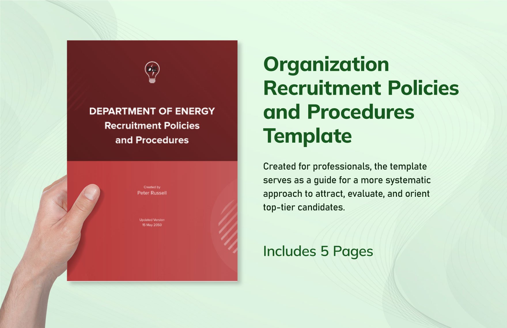 Organization Recruitment Policies and Procedures Template