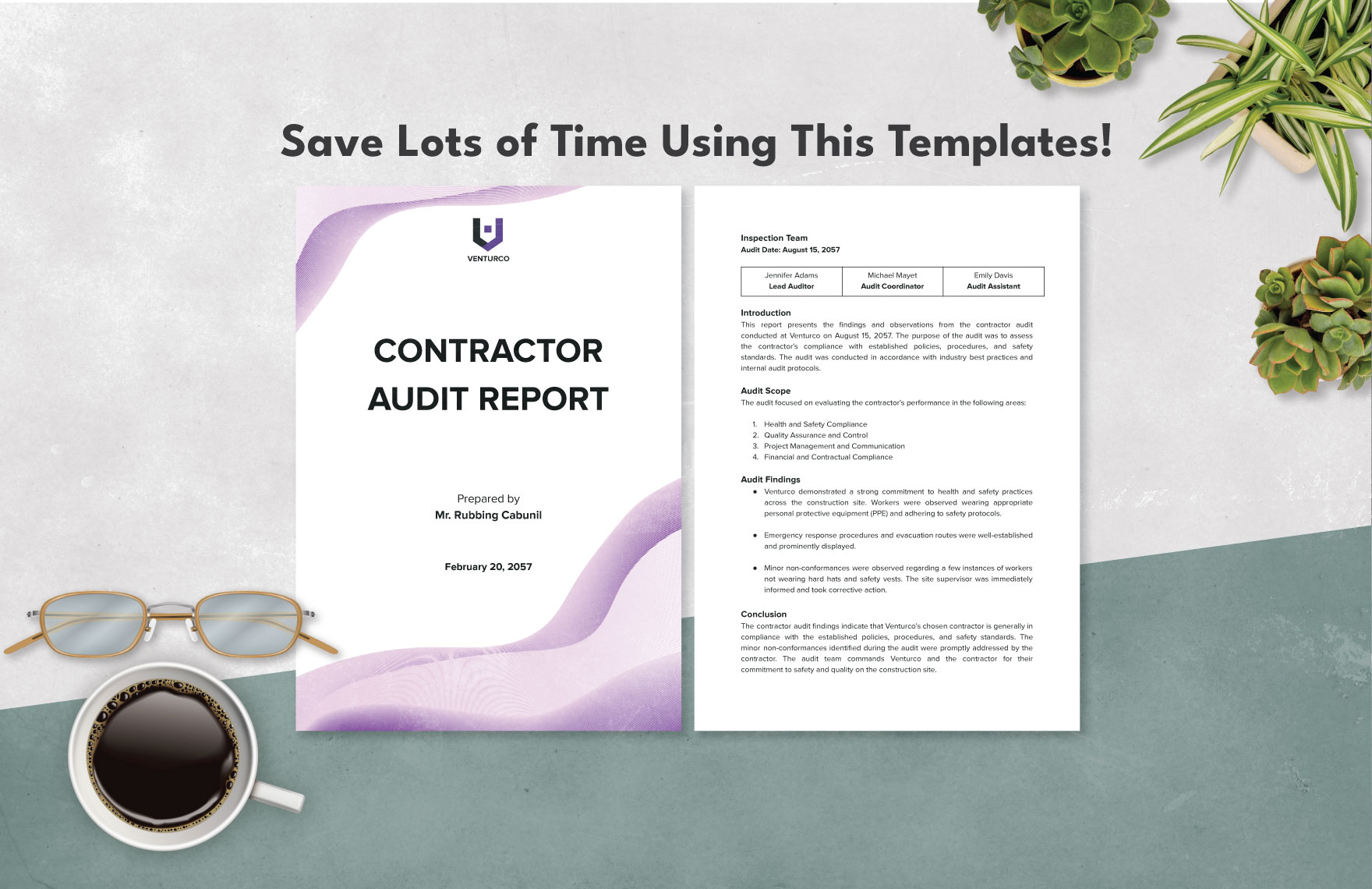 Contractor Audit Report Template