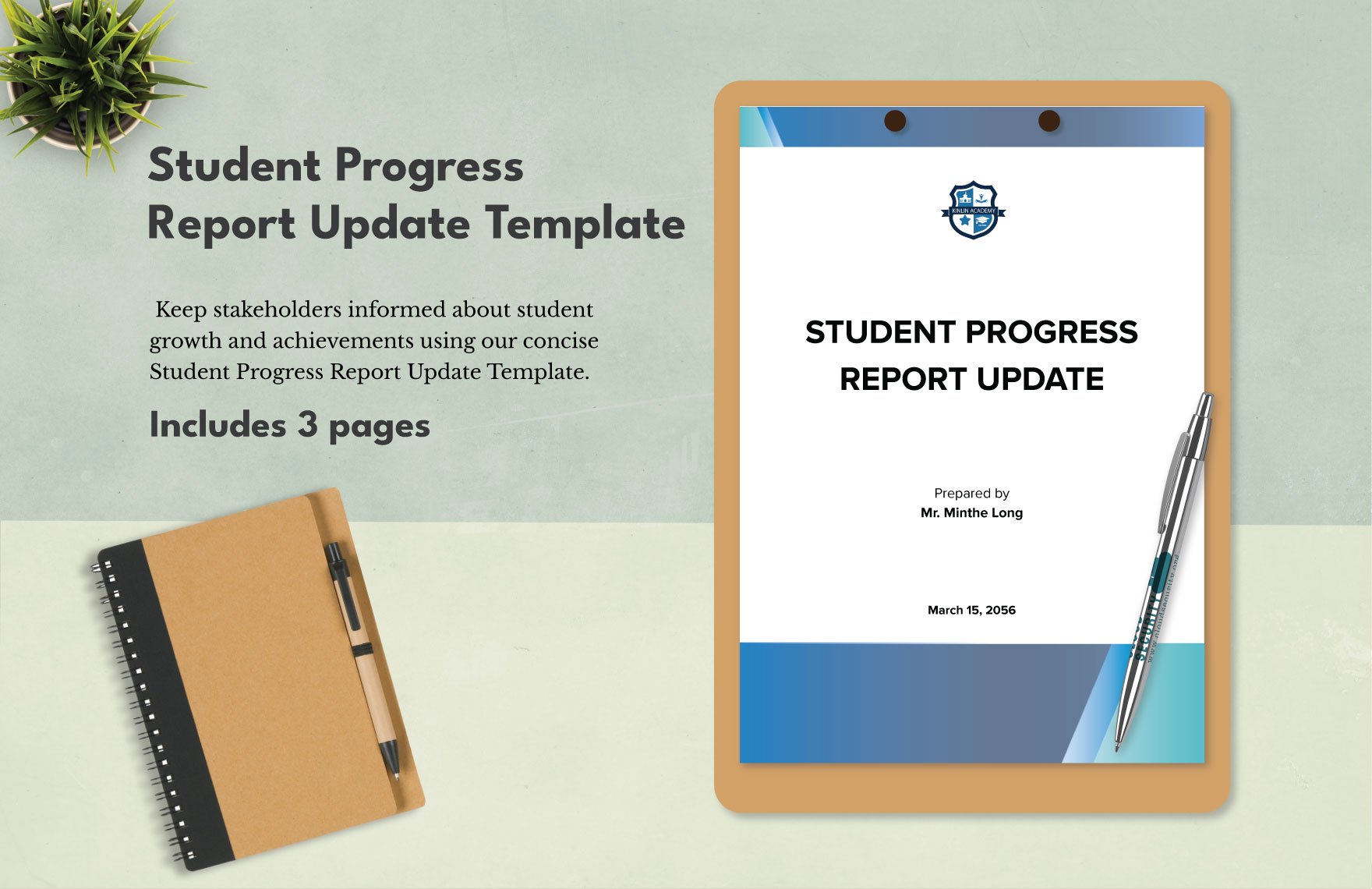 Student Progress Report Update Template