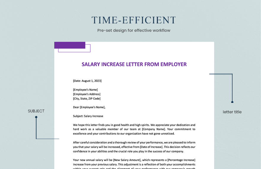 Salary Increase Letter From Employer