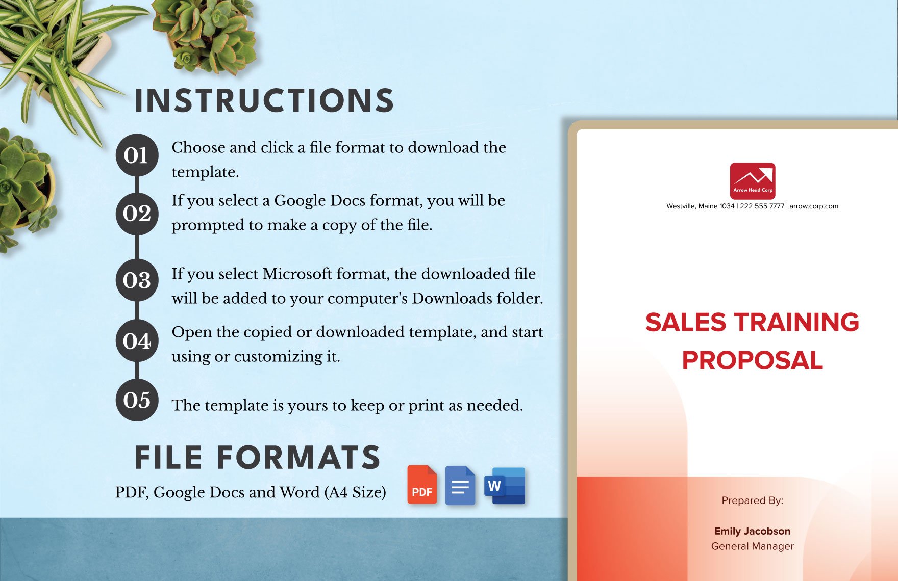 Sales Training Proposal Template