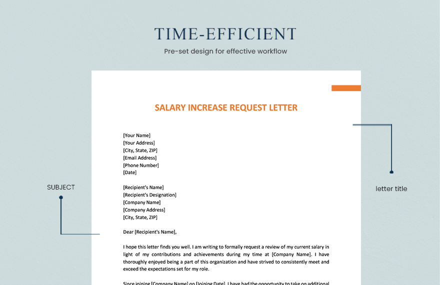 Salary Increase Request Letter