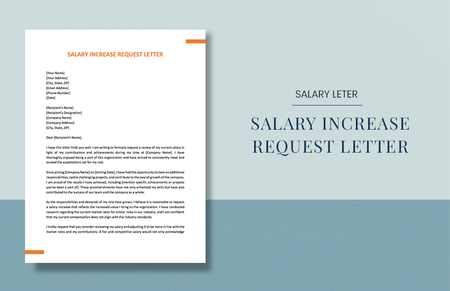 Salary Increase Request Letter in Word, Google Docs, PDF, Apple Pages