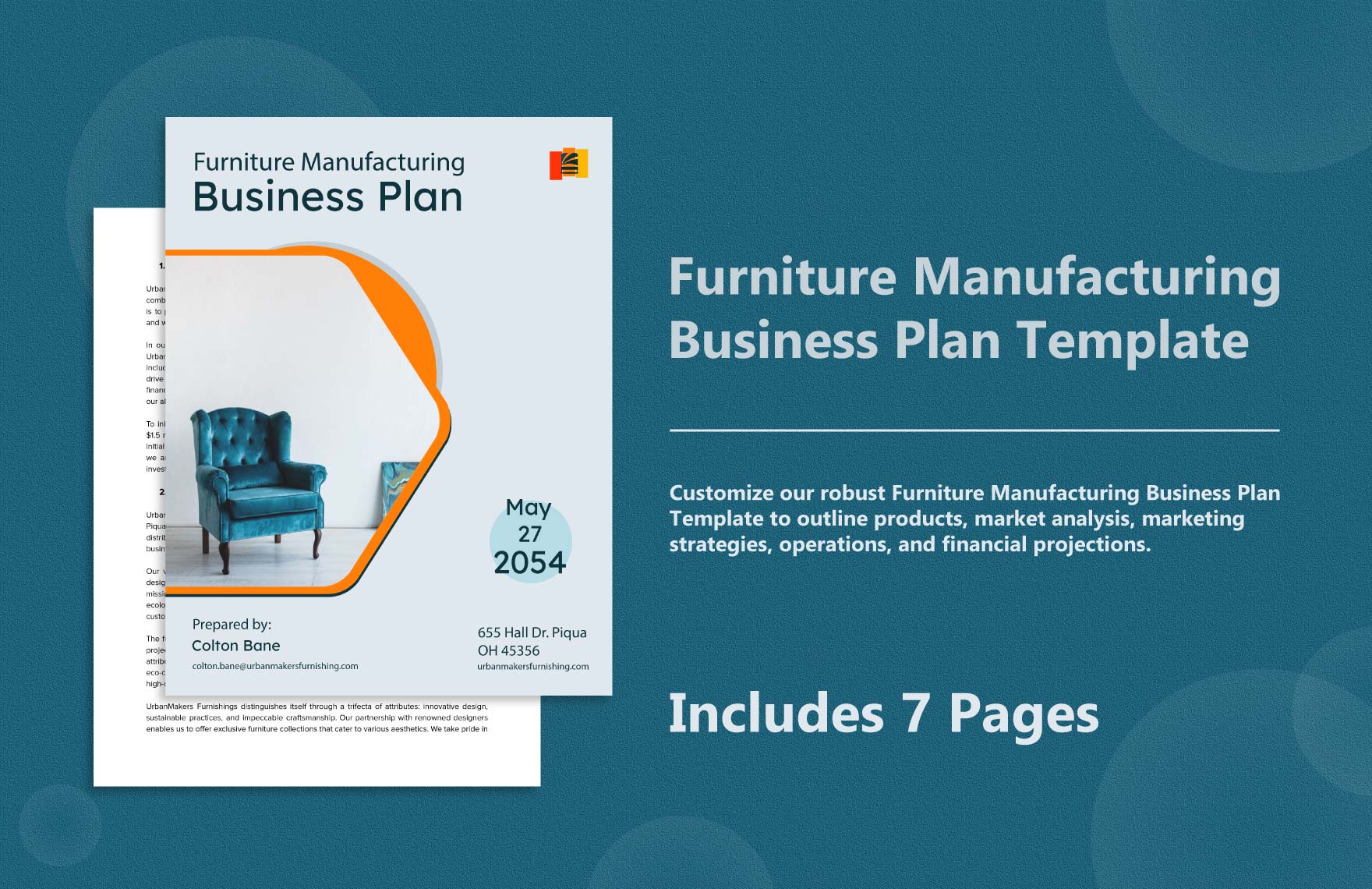 Furniture Manufacturing Business Plan Template