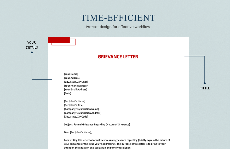 Grievance Letter