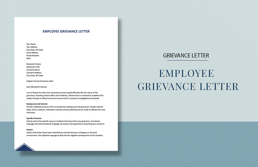 Employee Grievance Letter