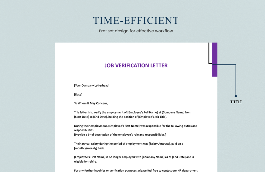 Job Verification Letter