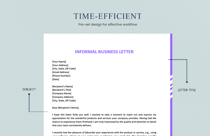 Informal Business Letter