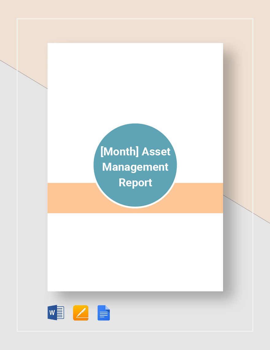 Asset Management Monthly Report