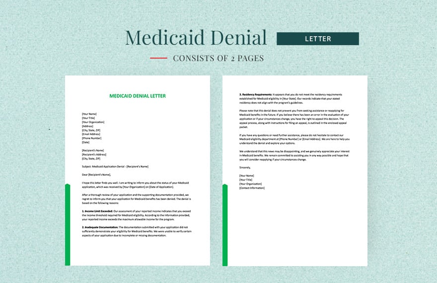 Medicaid Denial Letter