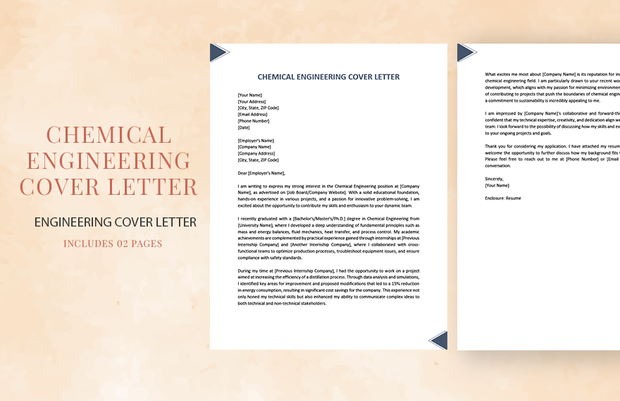 Chemical Engineering Cover Letter in Word, Google Docs, PDF, Apple Pages