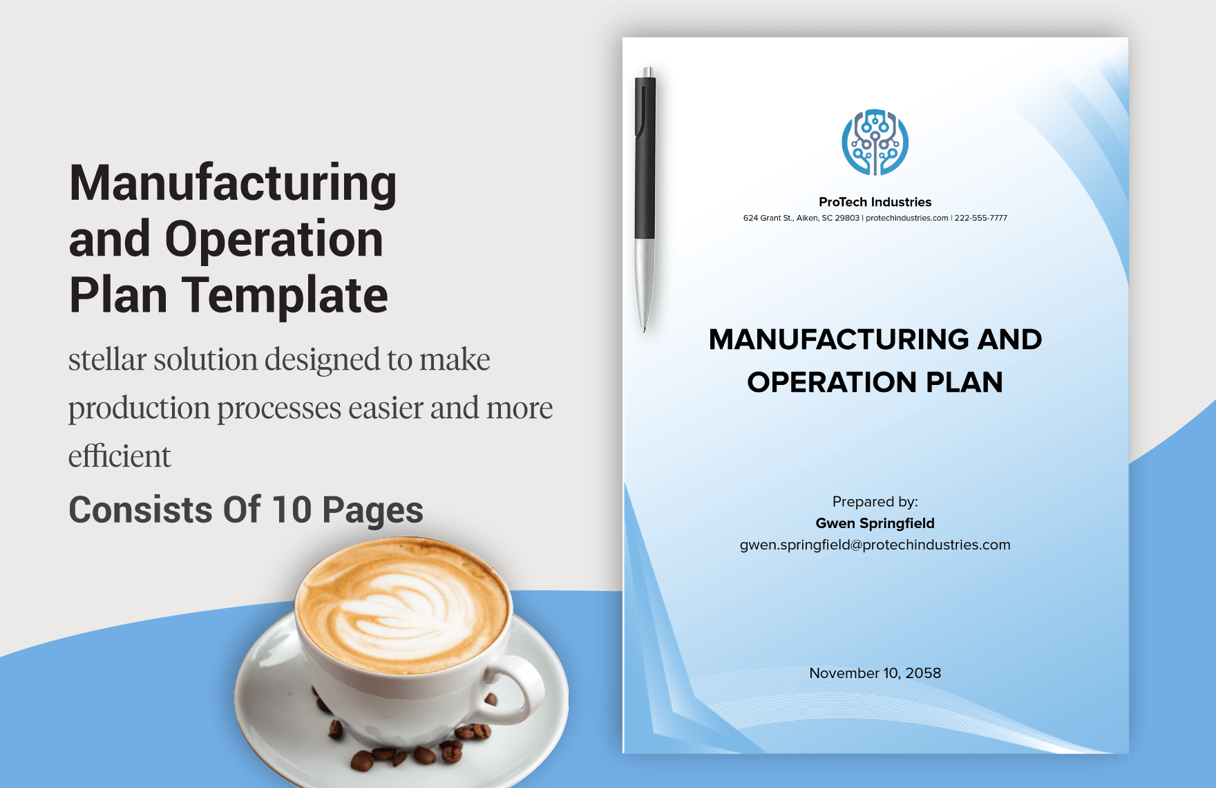 Manufacturing and Operation Plan Template