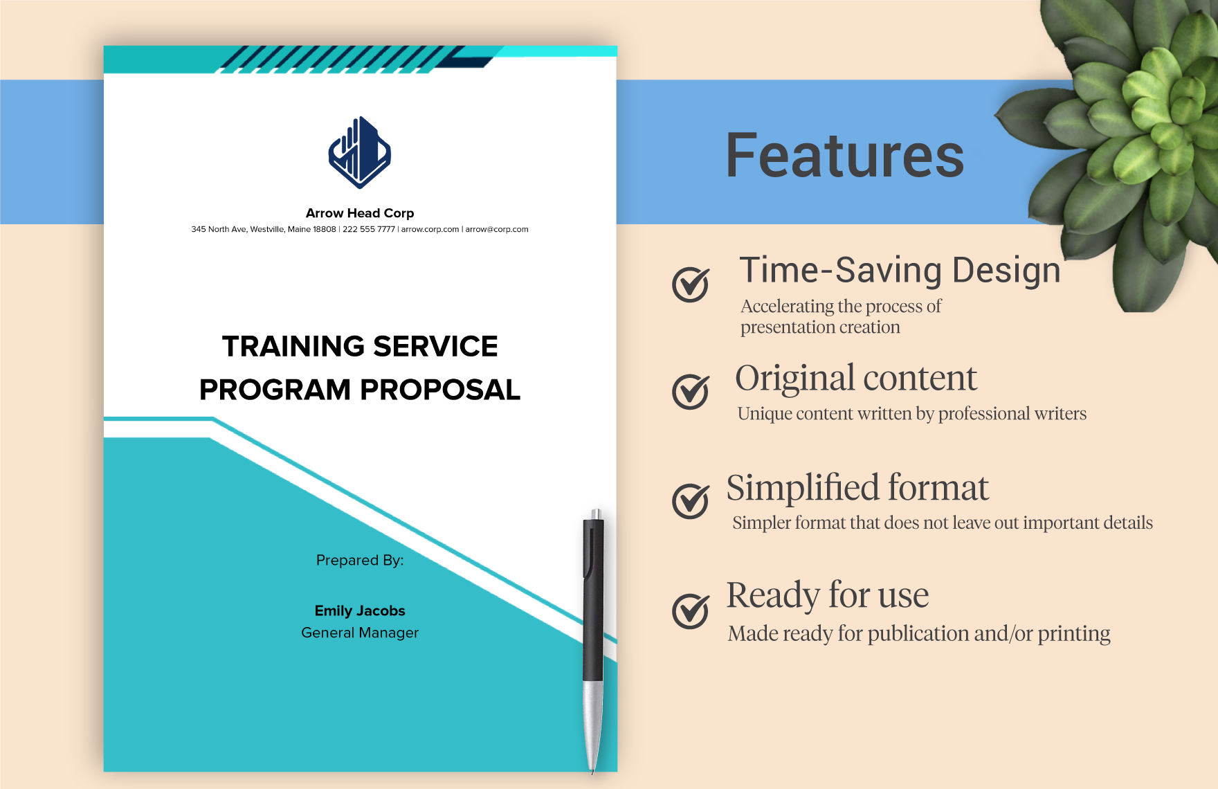 Training Service Program Proposal Template