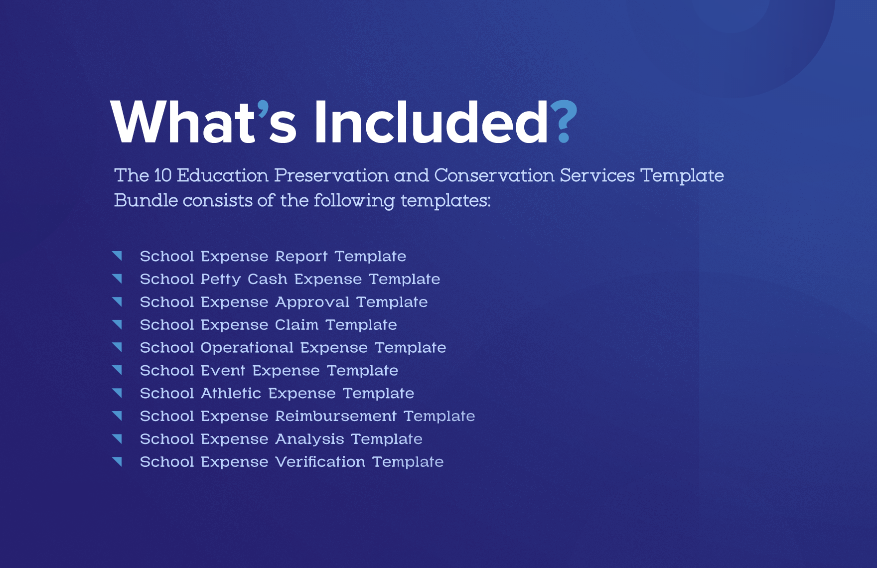 10 Education Preservation and Conservation Services Template Bundle