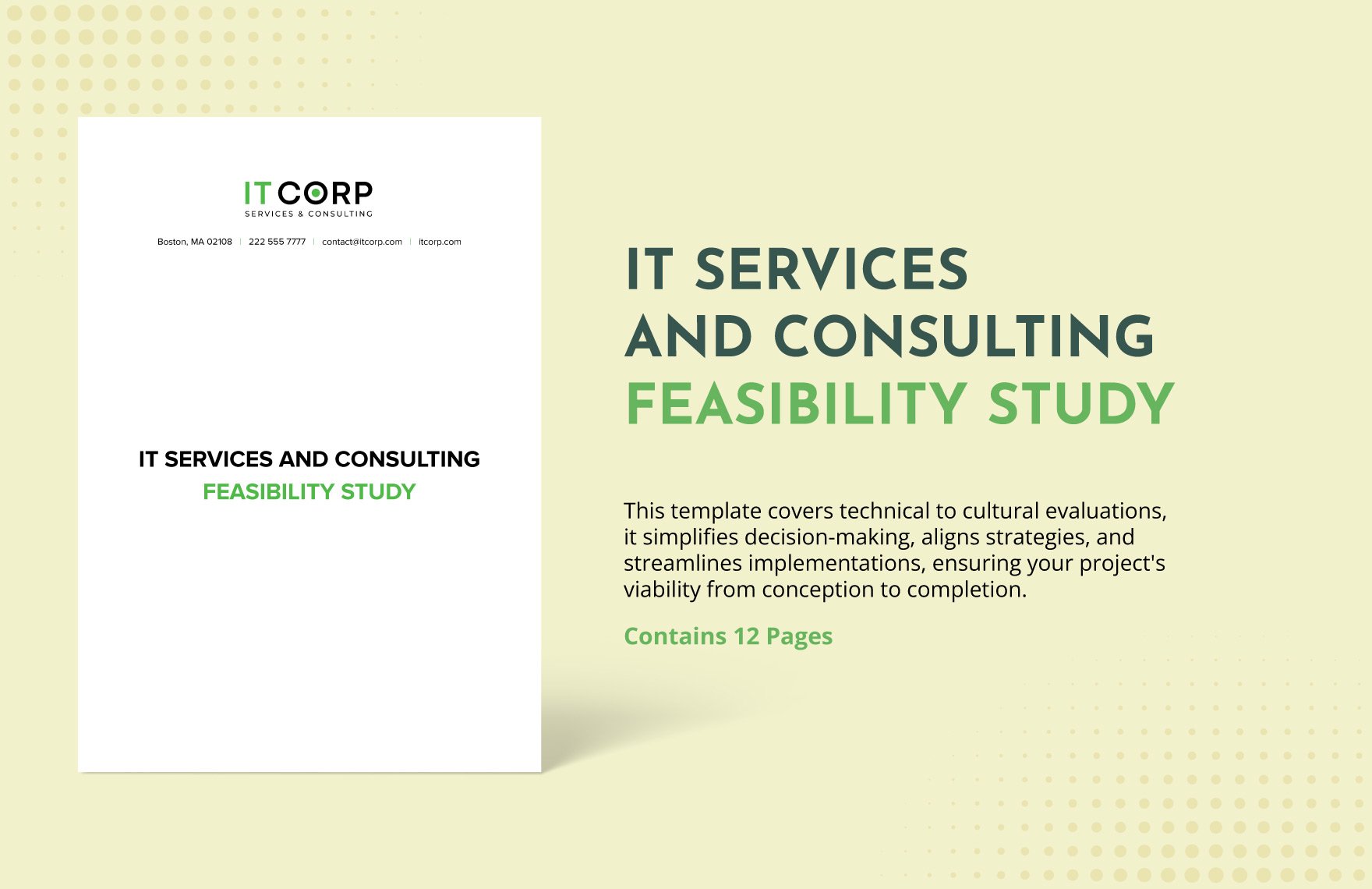 IT Services and Consulting Feasibility Study