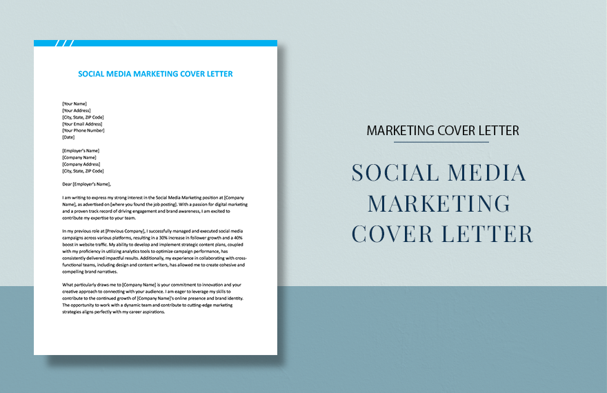 Social Media Marketing Cover Letter