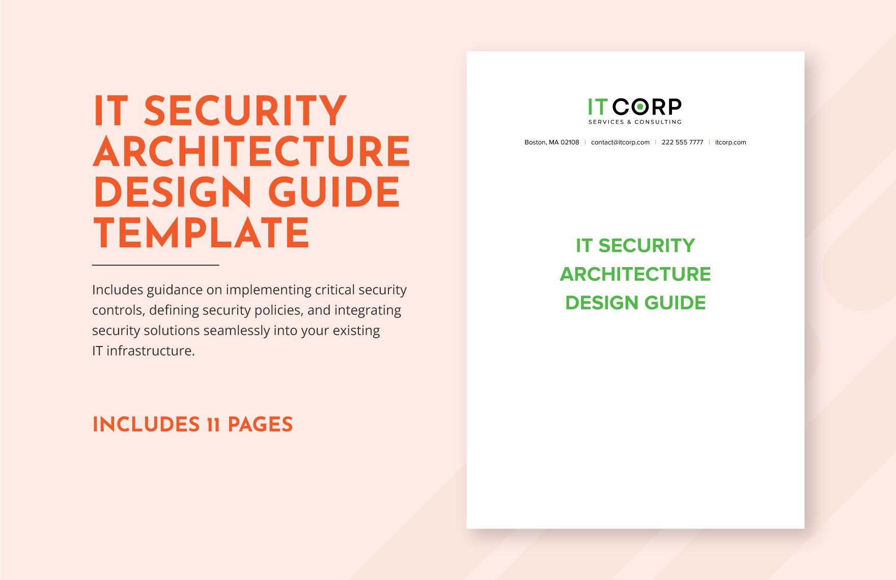 IT Security Architecture Design Guide Template in Word, Google Docs, PDF