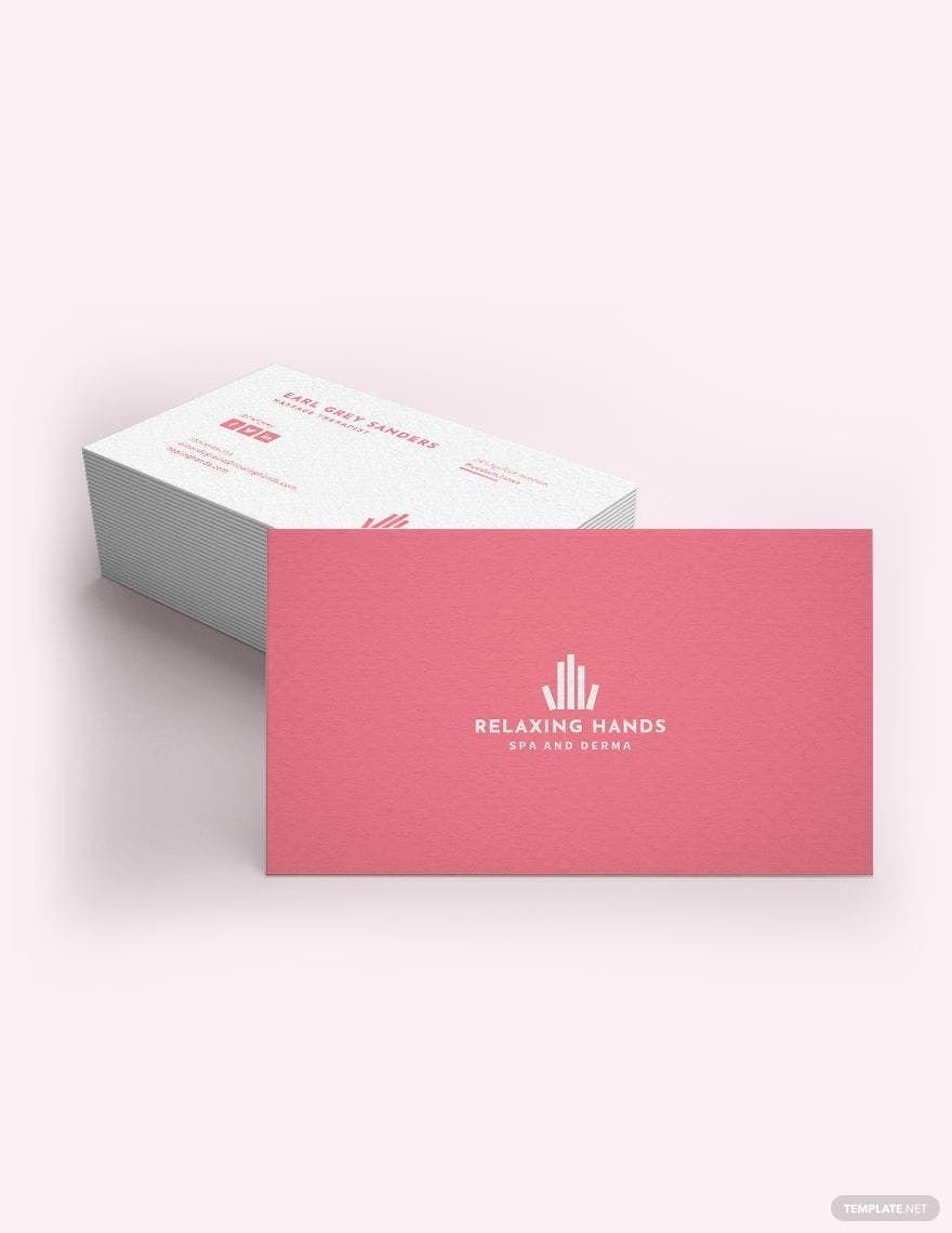 Massage Therapist Business Card Template