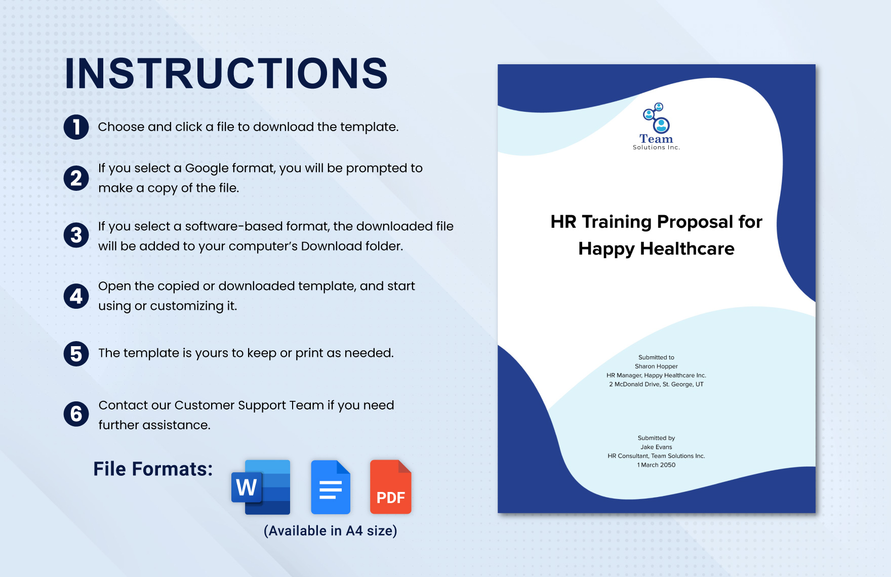 HR Training Proposal Template