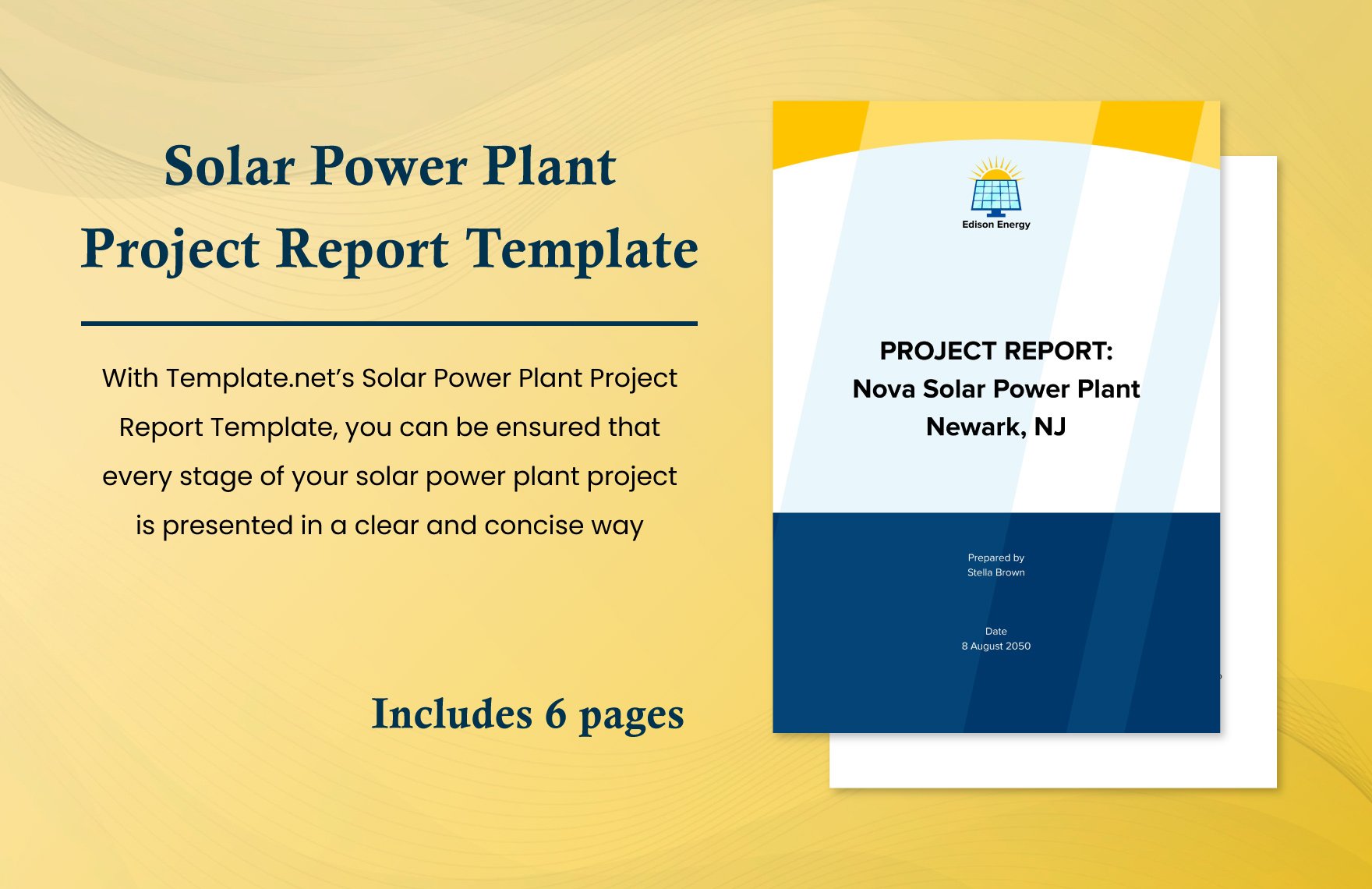 Solar Power Plant Project Report Template
