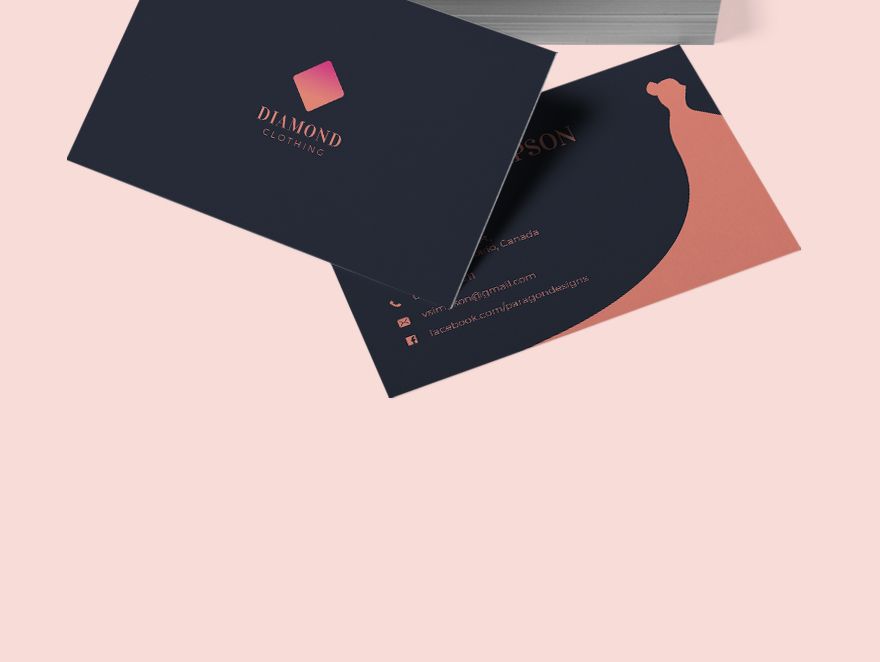 Simple Fashion Designer Business Card Editable