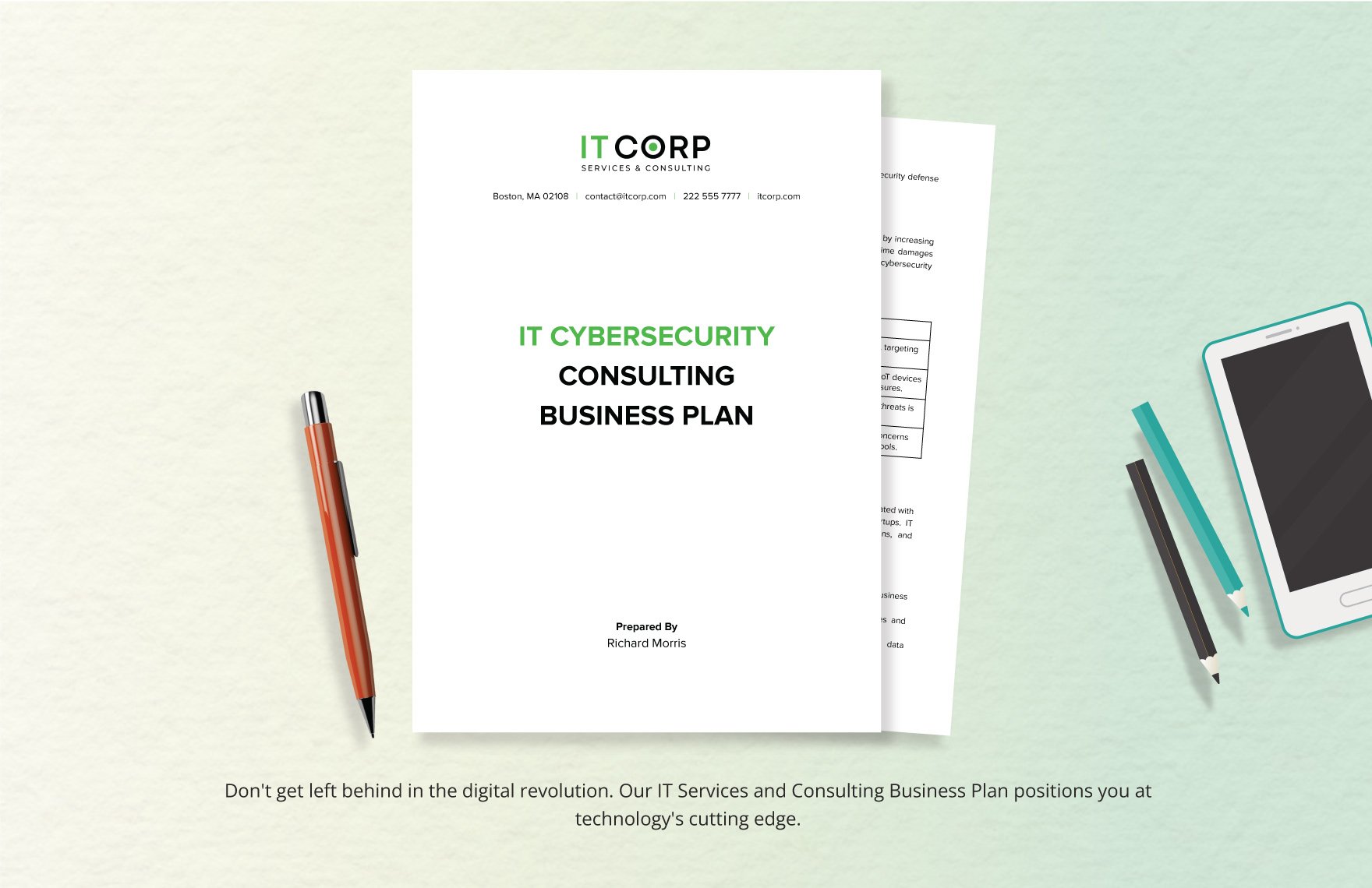 IT Cybersecurity Consulting Business Plan Template